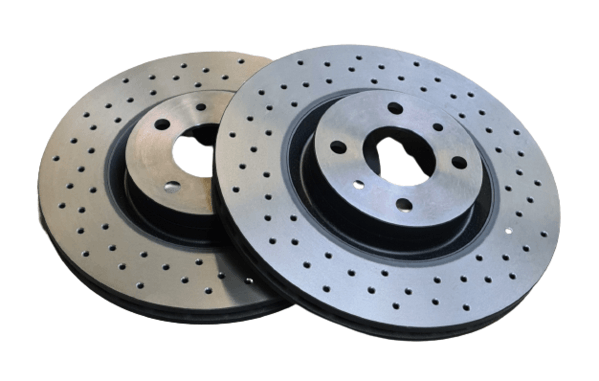 Genuine Abarth Brake Disc Drilled, Pair, Front - 500 Abarth - Abarth Tuning