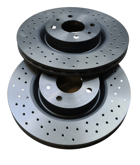 Genuine Abarth Brake Disc Drilled, Pair, Front - 500 Abarth - Abarth Tuning
