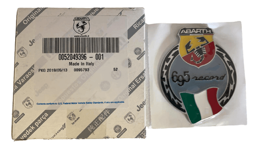 Genuine Abarth '695 Record' Badge - 500 Abarth - Abarth Tuning