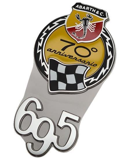 Genuine Abarth Badge, '695 70th Anniversario' - 500 Abarth Colour Version - Abarth Tuning
