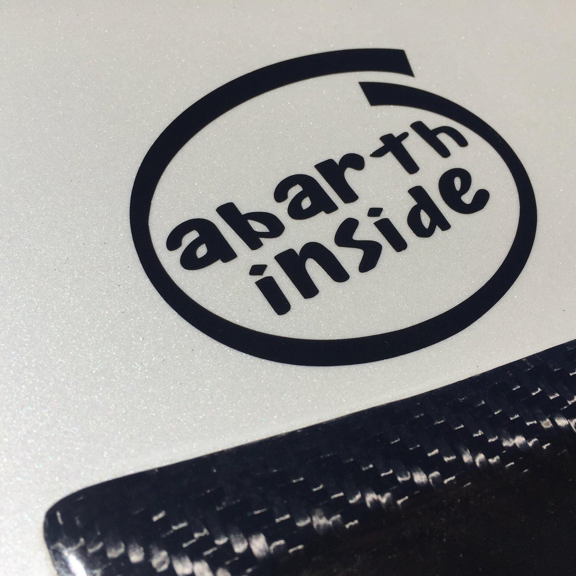 Abarth inside decal (Interior) - Abarth Tuning