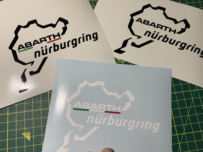 Abarth Nurburgring decal outside version. - Abarth Tuning