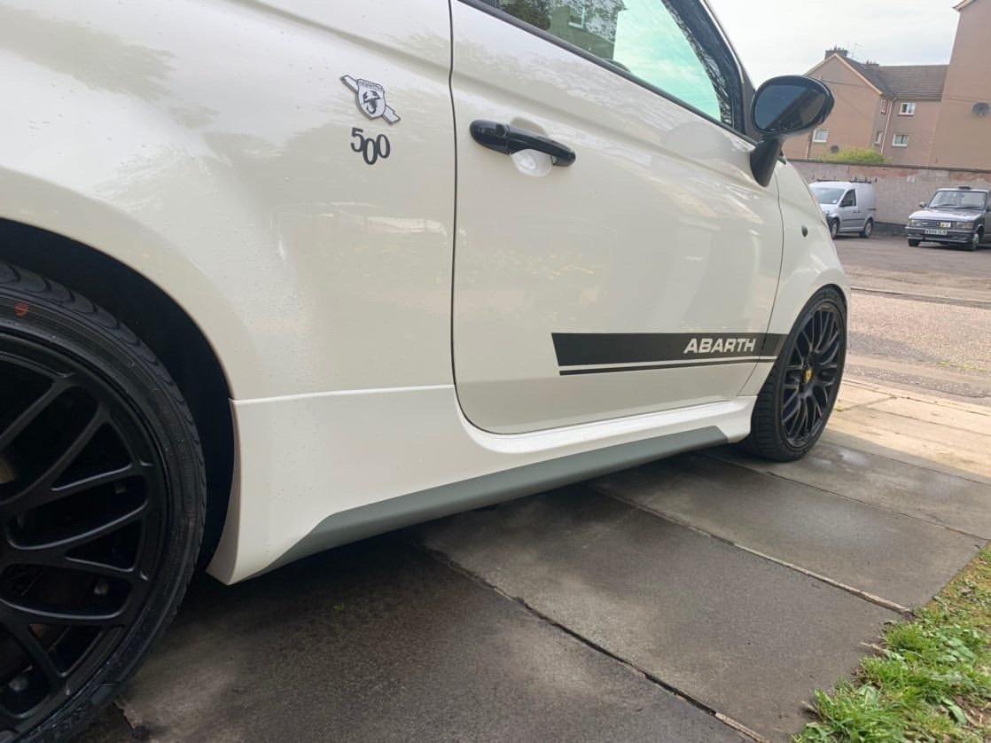 Abarth 500 / 595 / 695 Side Skirt Decals - Essential Squeegee Included - Abarth Tuning
