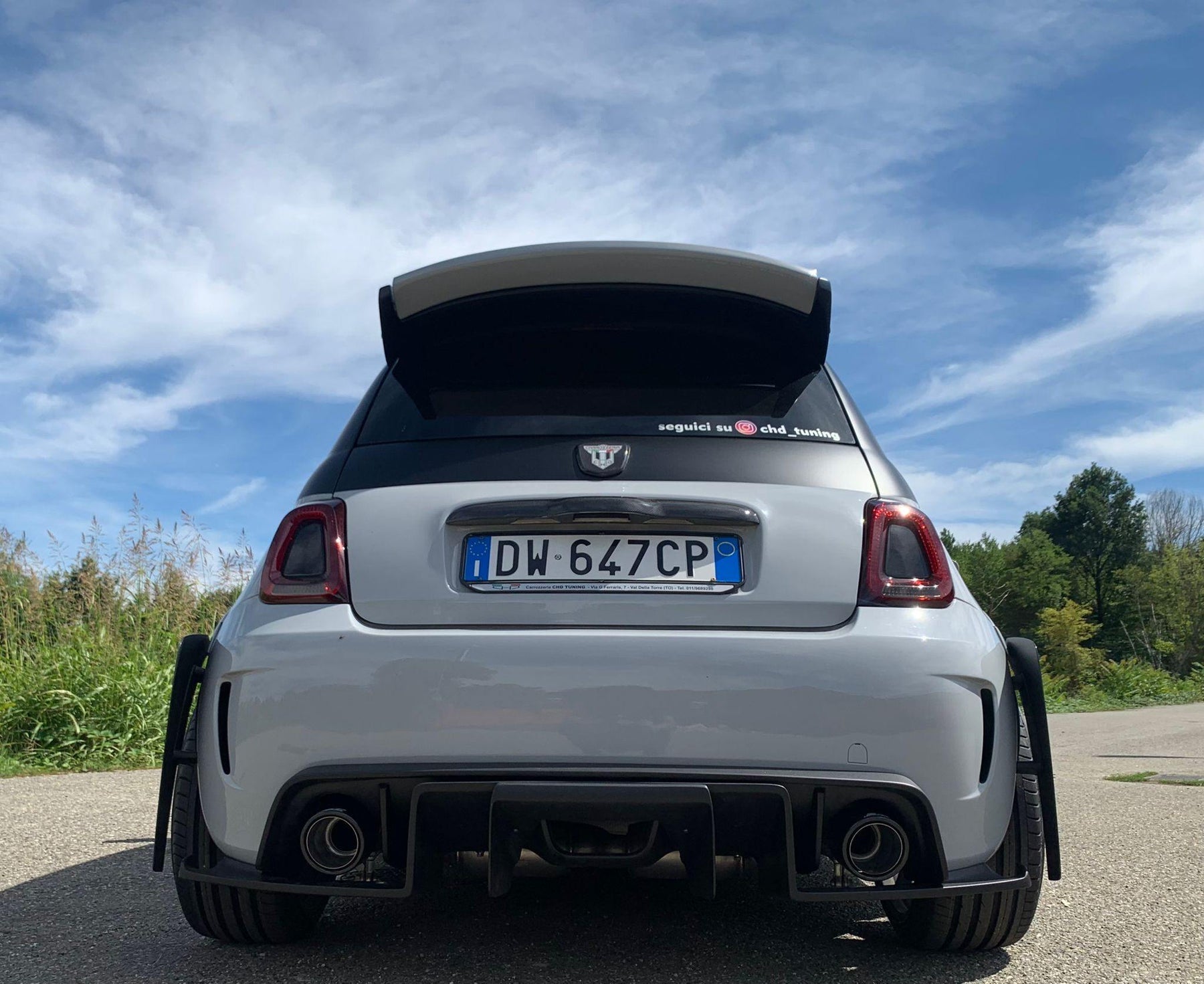 CHD TUNING ADJUSTABLE REAR WING FOR Abarth 500 / 595 / 695 - Abarth Tuning