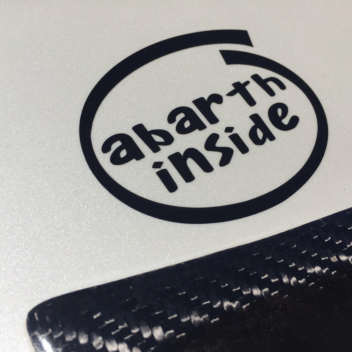 Abarth inside decal (Exterior) - Abarth Tuning
