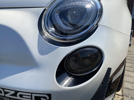 Headlight And Drl Inlays for Abarth 500 Series 3 Only - Abarth Tuning