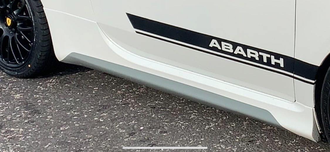 Abarth 500 / 595 / 695 Side Skirt Decals - Essential Squeegee Included - Abarth Tuning