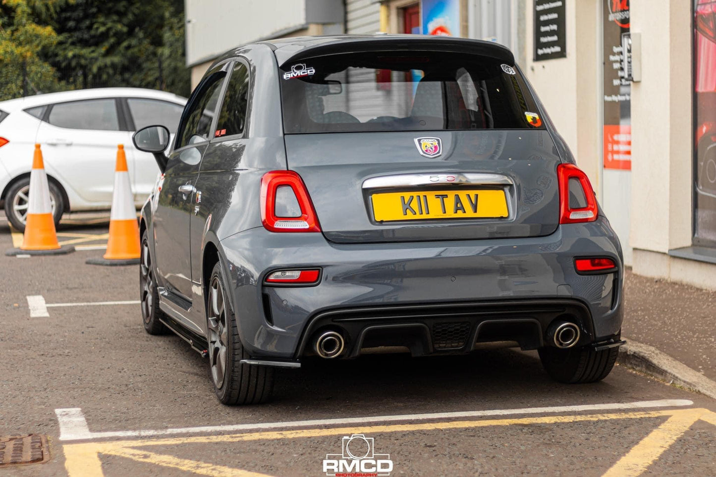 Abarth 595 Series 4 Rear Spats - Triple R Composites - Abarth Tuning