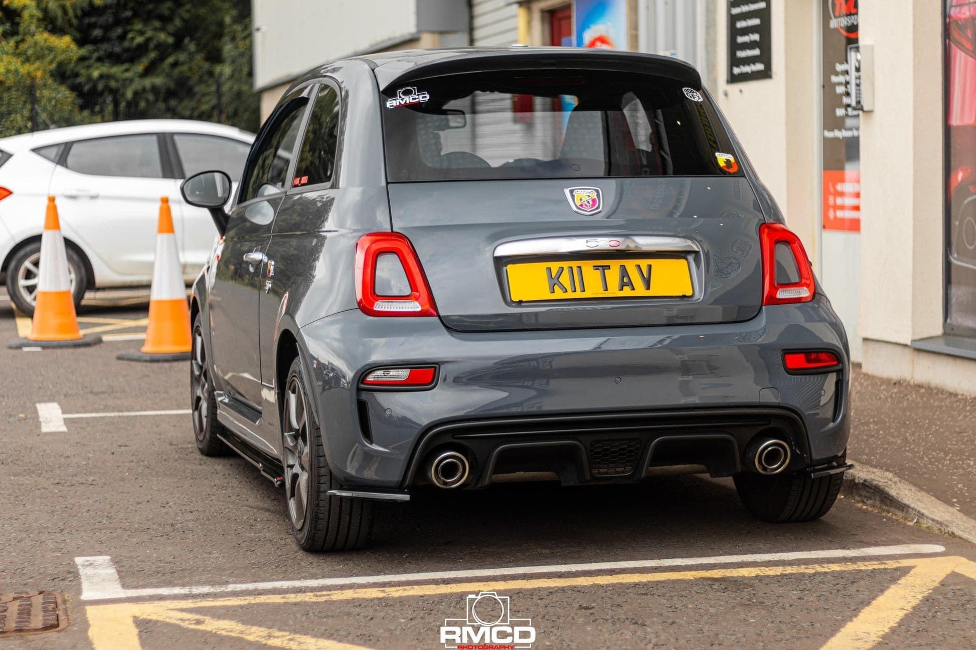 Abarth 595 Series 4 Rear Spats - Triple R Composites - Abarth Tuning