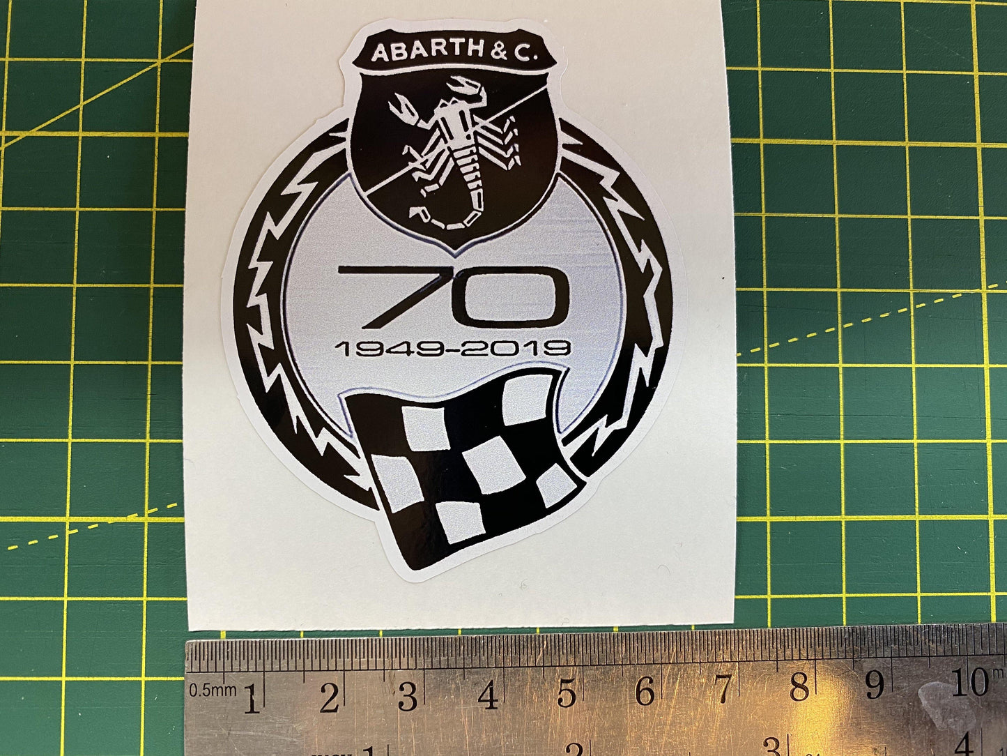 Abarth 70th Anniversary sticker 8cm - Abarth Tuning