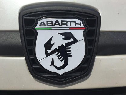 Abarth 500/595 Badge decals front and back with Italian flag detail - Abarth Tuning
