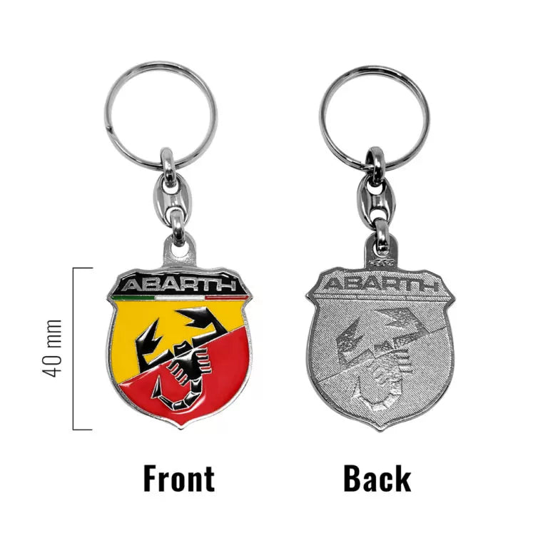 Abarth Metal Shield Keyring - Abarth Tuning