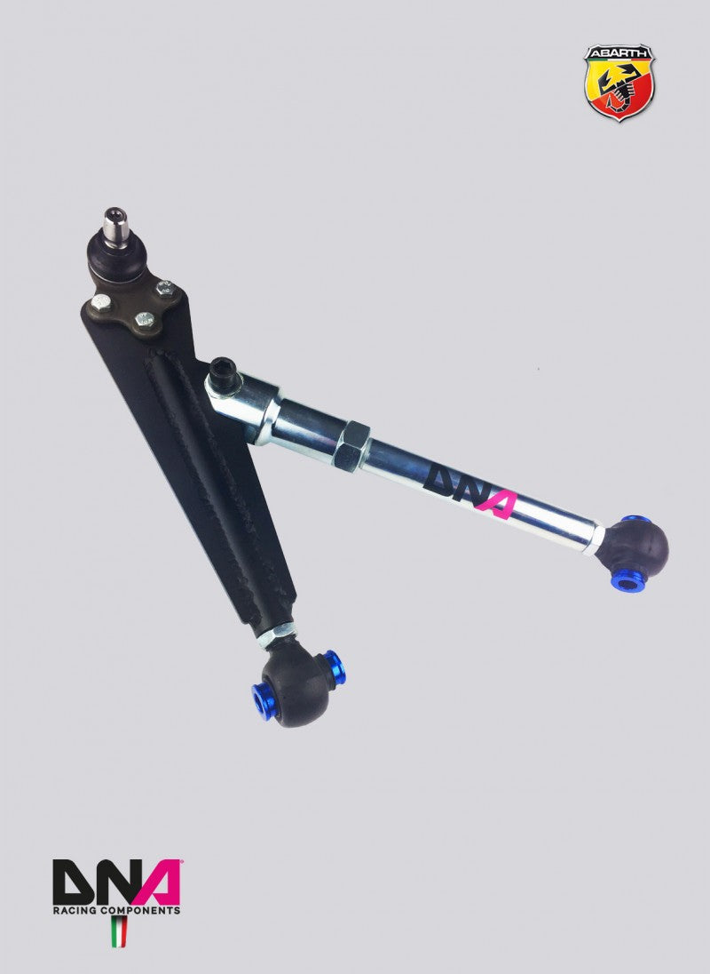 ABARTH 500 USA FRONT ADJUSTABLE SUSPENSION ARMS KIT - DNA RACING - Abarth Tuning